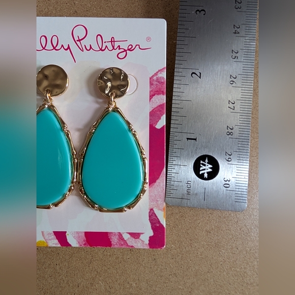 Lilly Pulitzer Teardrop Earrings NWT - Picture 8 of 8